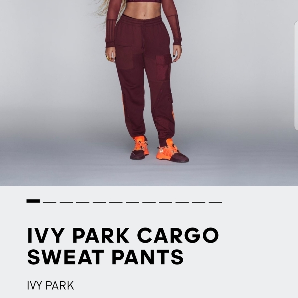 Ivy Park x Adidas Cargo Pants (Maroon)